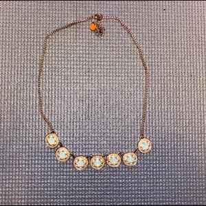 Blue and Gold Statement Necklace